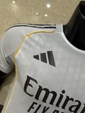 2025-26 Mens Real Madrid home  Player version white soccer jersey