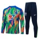 2025-26 Mens Brazil Green Half Pull Tracksuit #B25155