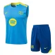 2025-26 Mens Barcelona Light blue vest Training Short Suit  #D25281