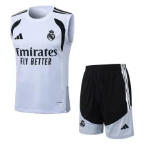 2025-26  Real Madrid white vest Training Short Suit #D26014