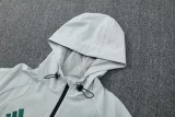 2026-27 Mens Algeria Gray Hoodie Jacket Tracksuit