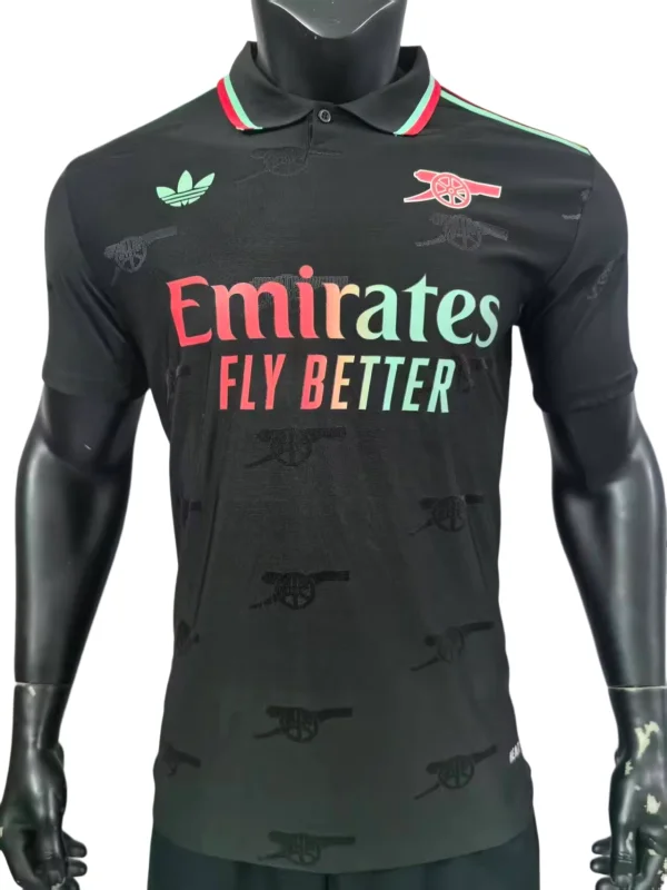 2026-27 Mens  Arsenal black polo Player Version Soccer Jersey