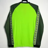 1998-1999  Manchester United Green Goalkeeper Long Sleeve Retro Soccer Jersey