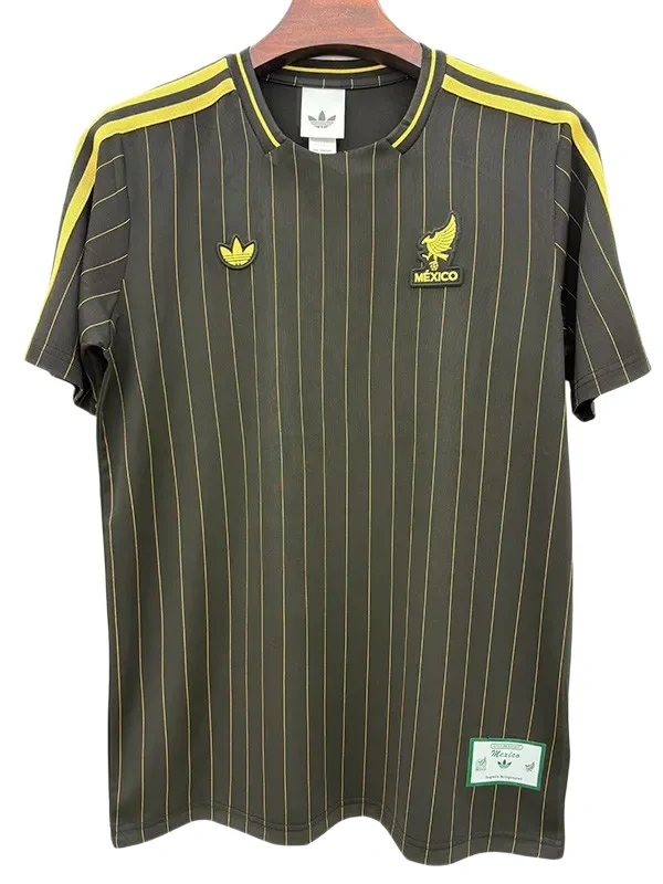 2025-26 Mexico Black Casual Edition Fans Training Shirt