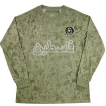 2025-26 Palestina FC Light Green Long Sleeve Training Shirt (Arabic)Palestine