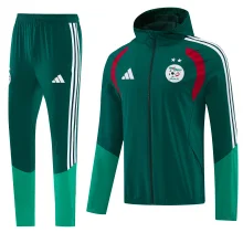 2026-27 Mens Algeria Green Hoodie Jacket Tracksuit(2 Stars)