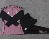 2025-26 Kids Real  Madrid Gray Purple  Half Pull Tracksuit #E25236(童装)