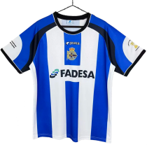 2001-02 Mens retro Deportivo La Coruna  home soccer Jersey