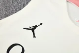 2025-26 PSG Jordan white  vest Training Short Suit