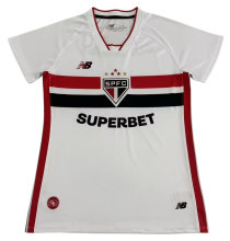 2026-27 Women Sao Paulo home  white soccer jersey