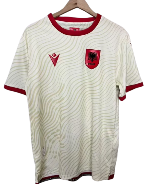 2026-27 Mens  Albania  away white Soccer Jersey