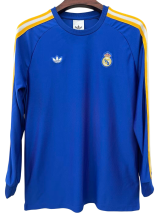 2026-27 Mens  Real Madrid blue Original  Long Sleeve soccer Jersey