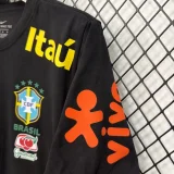 2025-26 Brazil Black  soccer jersey