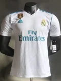 2017-2018 Real Madrid Home Player Version Retro Soccer Jersey