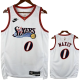 25-26 76ERS MAXEY #0 White Top Quality Hot Pressing NBA Jersey (V领)