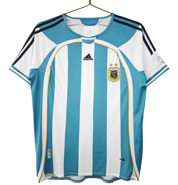 2006 Mens  Argentina Home retro Jersey