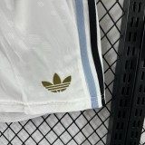 2025-26 Argentina white Player Version Shorts Pants