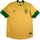 2012-2013 Brazil Home Retro Soccer Jersey