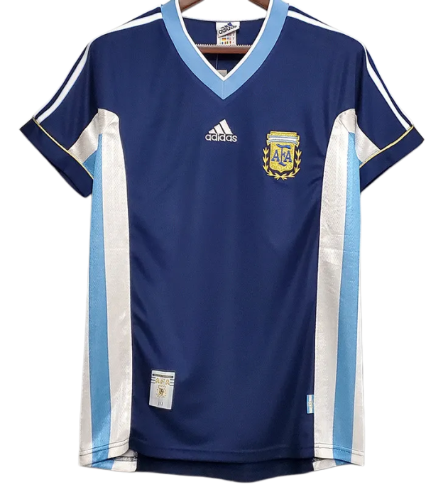 1998 Argentina Away Retro Soccer Jersey
