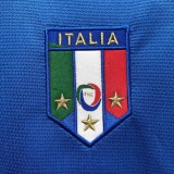 2006 Italy Home Blue Retro Soccer Jersey