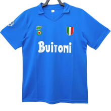 1987-1988 Napoli Home Blue Retro Soccer Jersey