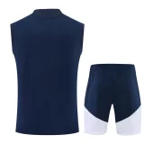 2026-27 Real Madrid Royal blue vest Training Short Suit