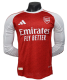 2025-26 Mens Arsenal red home  Player Version  Long Sleeve Soccer  Jersey