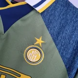 1995-1996   Inter Milan  Away Green Retro Soccer Jersey