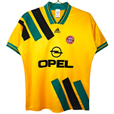 Retro  Mens Bayern Munich  away yellow  Jersey 9395