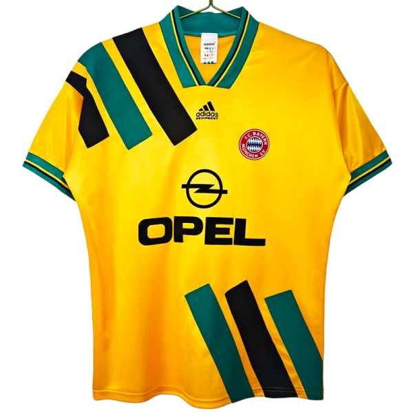 Retro  Mens Bayern Munich  away yellow  Jersey 9395