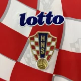 1998 Croatia Home  Retro Soccer Jersey