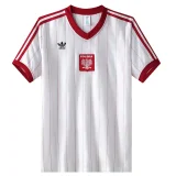 Mens Rotro Poland home white soccer jersey 1982