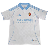 2025-26 Mens Zaragoza home white soccer jersey