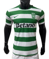 Mens Sporting Lisbon home  Player version soccer Jersey 2025-26