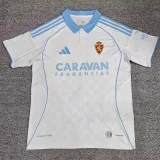 2025-26 Mens Zaragoza home white soccer jersey