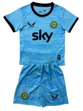 2026-27  Kids Ireland Blue Goalkeeper Soccer Jersey