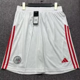 2025-26 Mens Ajax  white home Shorts Pants