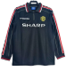 1998 Retro Manchester United black Jersey Mens Long sleeve