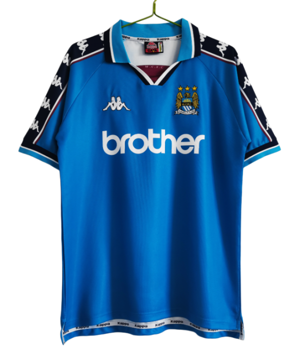 Retro  Manchester City Home Jersey Mens 1997/98