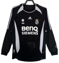 2006/07 Retro Real Madrid black third away long sleeve Jersey