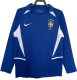 2002 Brazil Retro  away Long sleeve soccer Jersey
