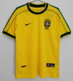 1998 Brazil Retro Home soccer Jersey
