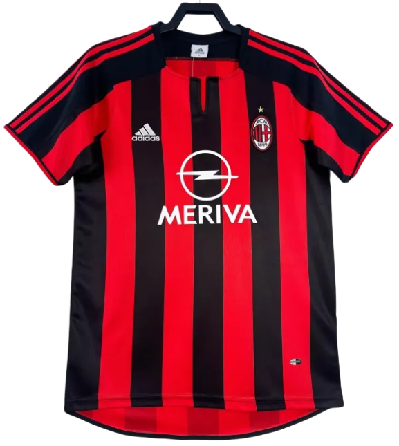 2003-04 Mens Retro AC Milan Home soccer Jersey