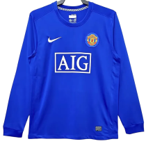 2008-2009  Manchester United Third away Long Sleeve Retro Soccer Jersey