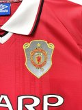 1999-2000 Manchester United Retro Home  Long Sleeve Jersey