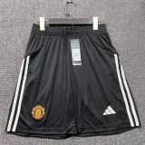 2025-26  Mens Manchester United  home black Shorts Pants