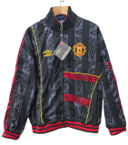 1993-95 Mens Manchester United Retro black embroidery windbreaker