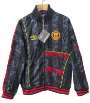 1993-95 Mens Manchester United Retro black embroidery windbreaker