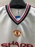 1984  Manchester United Retro Away  soccer Jersey