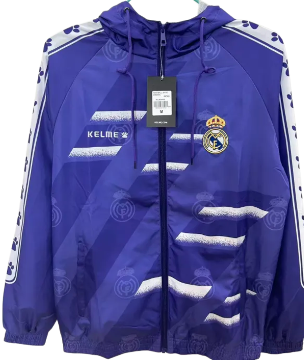 Mens Real Madrid Purple windbreaker 2025-26